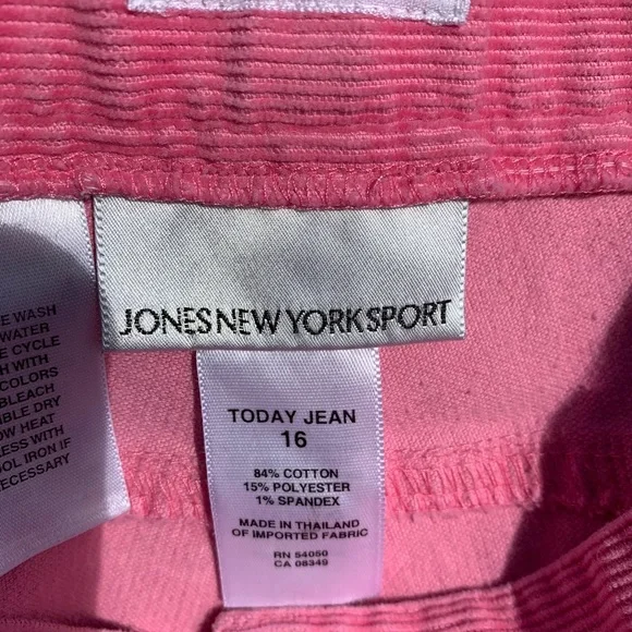 Pink Jones New York Sport corduroy pants. - Picture 6 of 10